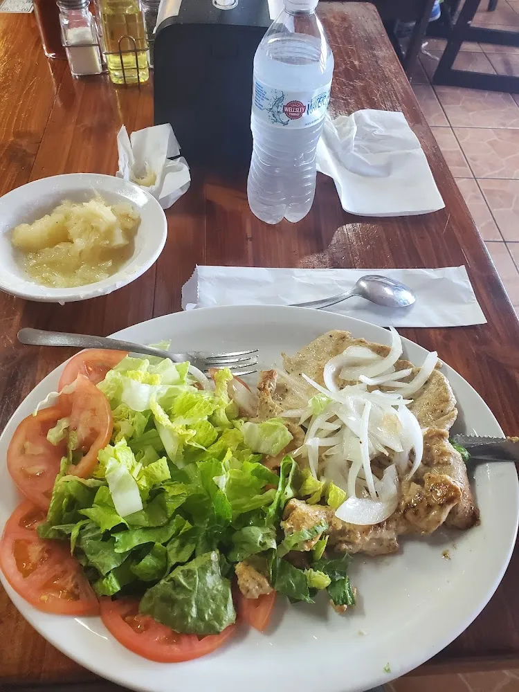 Chicken Breast on the Grill and Salad