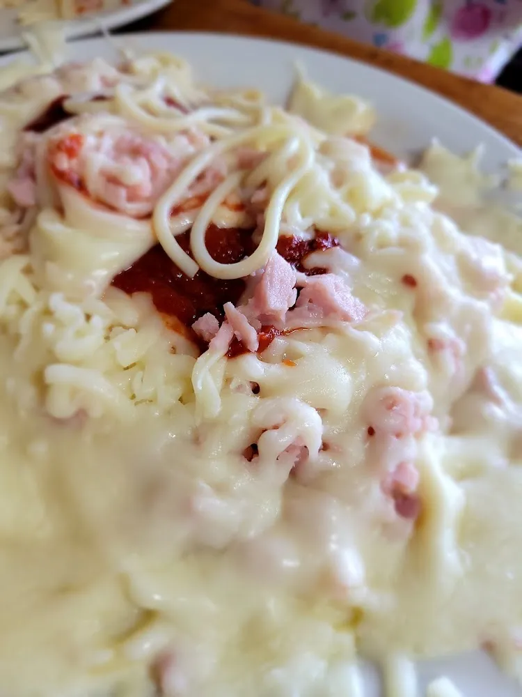 Pasta Napolitana Con Jamón Y Queso